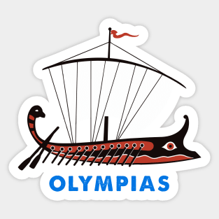 Greek trireme Sticker